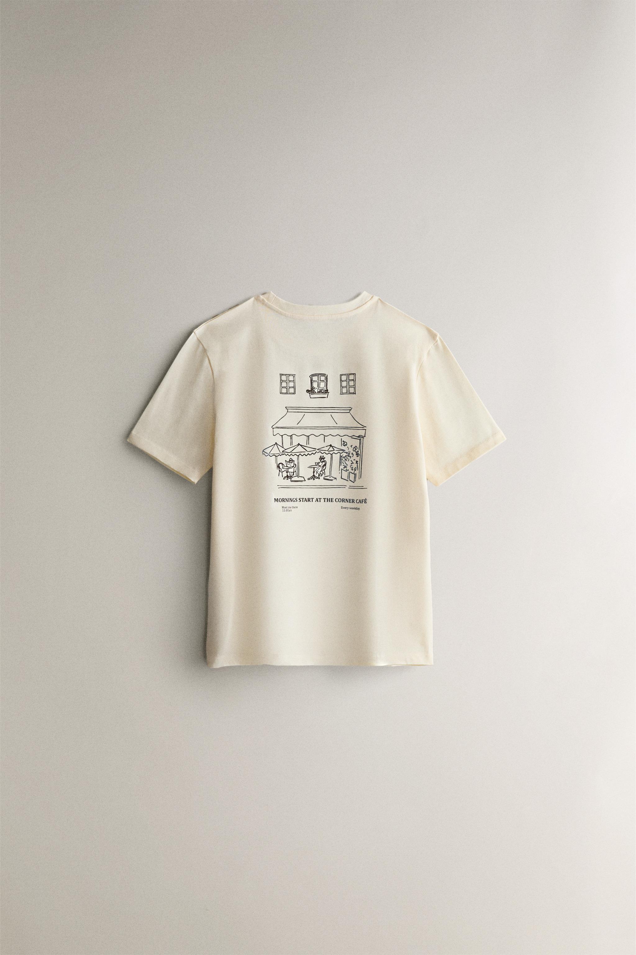 SHORT SLEEVE TEXT T-SHIRT